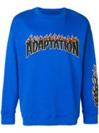 Adaptation Flame Logo Sweatshirt - Blue