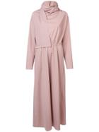 Rosie Assoulin Scarf Neck Maxi Dress - Nude & Neutrals