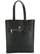 Thom Browne - Front Zip Shopping Bag - Men - Leather - One Size, Black, Leather