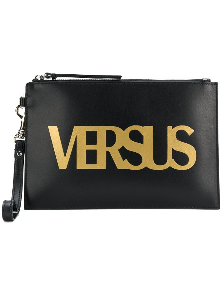 Versus Logo Clutch - Black
