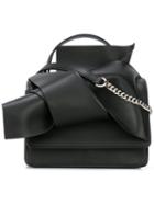No21 Knotted Shoulder Bag, Women's, Black, Calf Leather