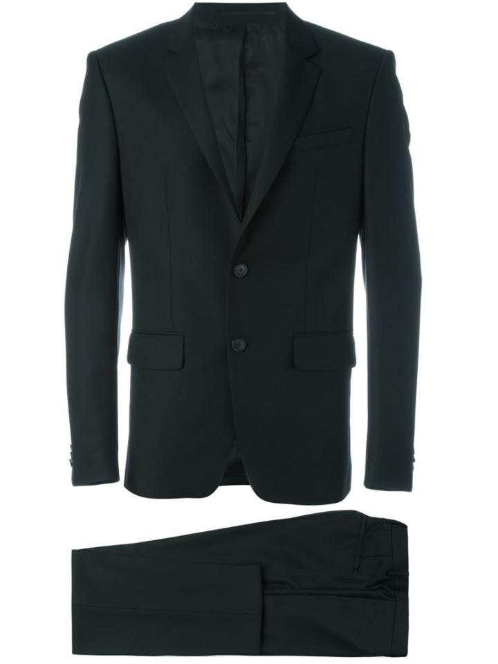 Givenchy Two Piece Suit, Men's, Size: 50, Black, Cotton/acetate/cupro/wool