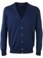 Fay - Knitted Cardigan - Men - Cotton - 50, Blue, Cotton