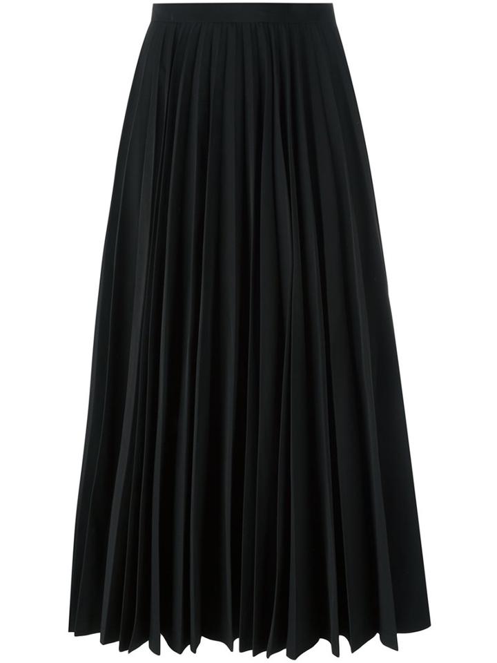Junya Watanabe Comme Des Garçons Pleated Skirt, Women's, Size: Medium, Black, Cotton/polyester