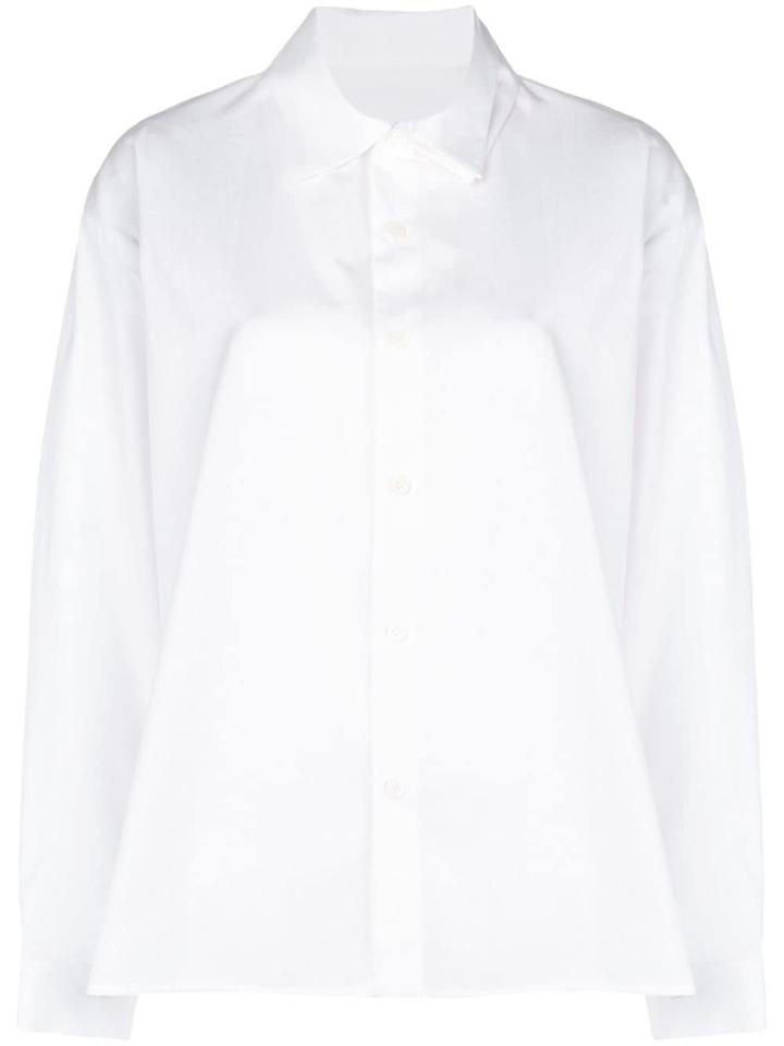Y's Straight Hem Shirt - White