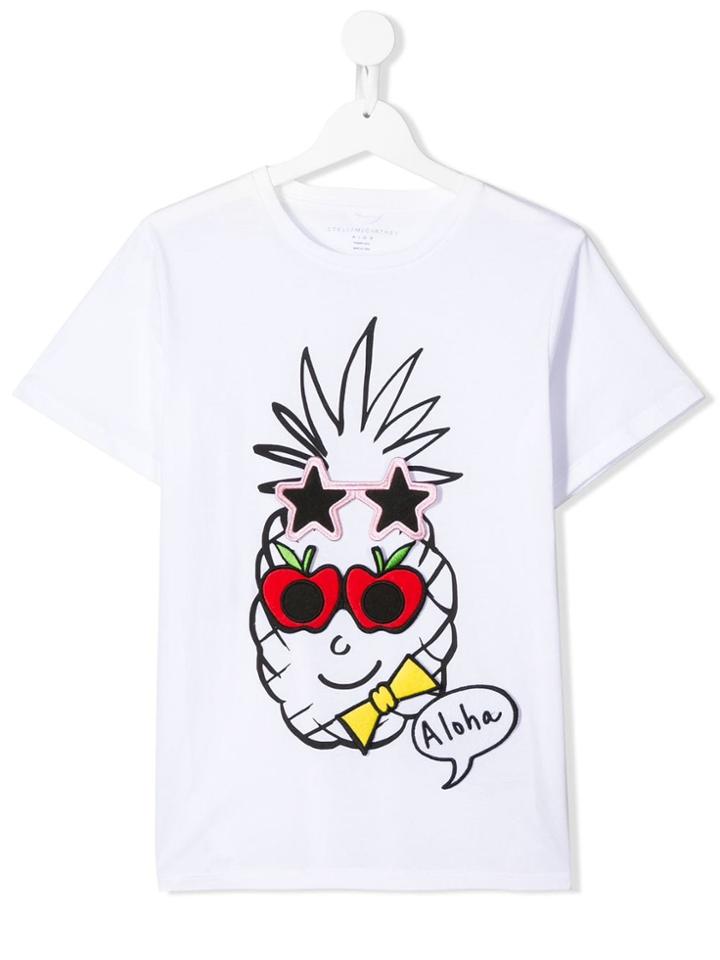 Stella Mccartney Kids Funky Pineapple T-shirt - White