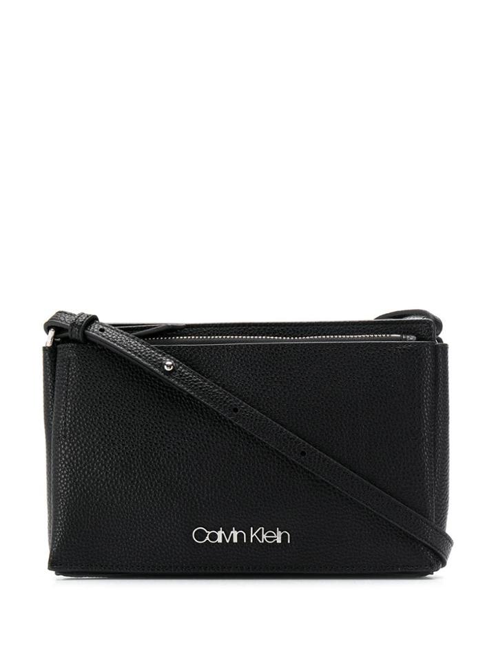 Calvin Klein Logo Shoulder Bag - Black