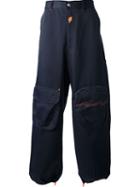 Walter Van Beirendonck Vintage Wide Leg Trouser, Men's, Size: Large, Blue