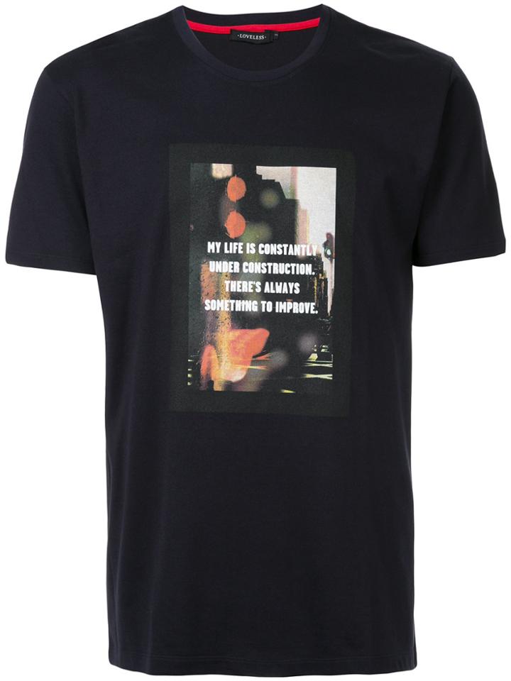 Loveless Graphic Printed T-shirt - Black