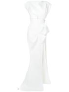 Maticevski Structured Side Slit Gown - White