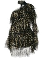 Philosophy Di Lorenzo Serafini Off-the-shoulder Tulle Dress - Black