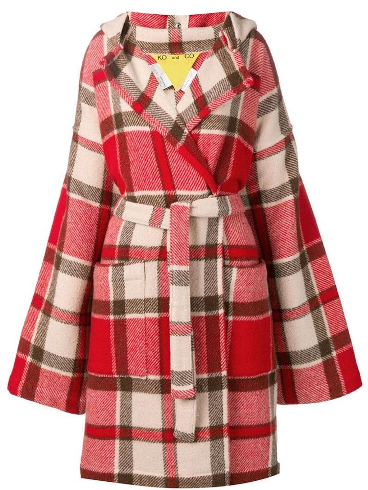 Jc De Castelbajac Pre-owned Ko And Co Checkered Coat