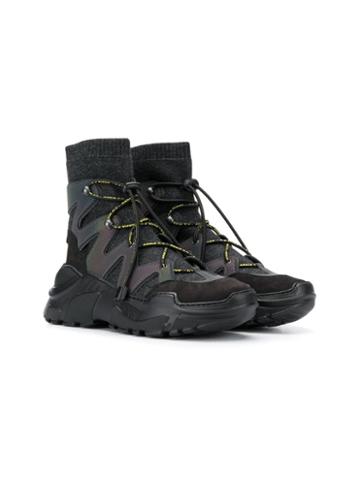 Cinzia Araia Kids Toggle Fastening Sneakers - Black