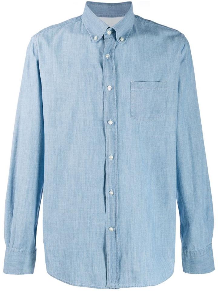 Officine Generale Antime Chambray Shirt - Blue