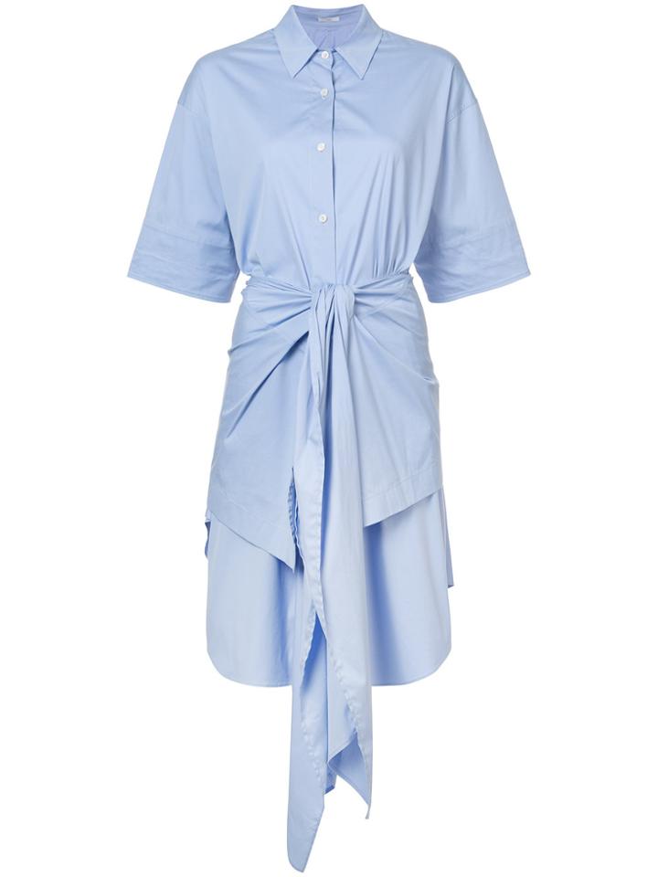 Tome Wrap Detail Dress - Blue