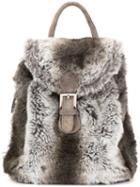 Fendi Pre-owned Faux Fur Backpack - Grey
