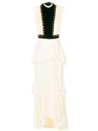 Philosophy Di Lorenzo Serafini Ruffled Maxi Dress - Nude & Neutrals