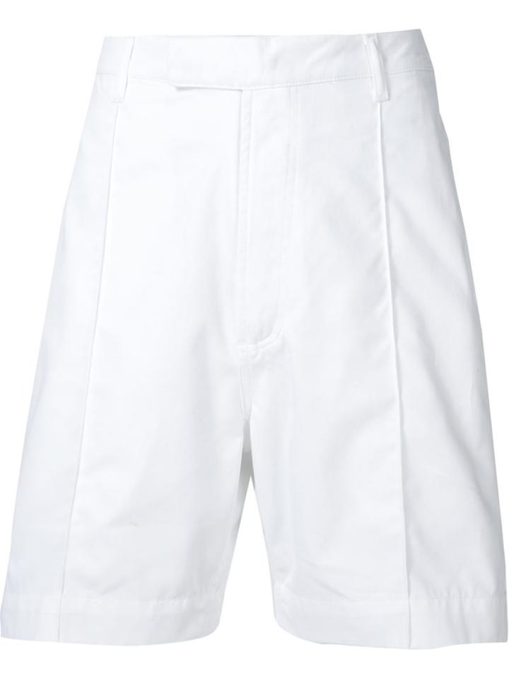 E. Tautz Elastic Waist 'pintuck' Shorts