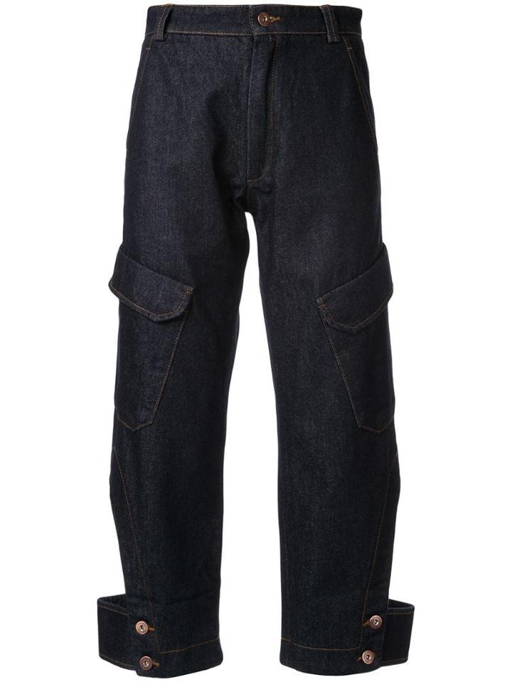 Delada Croppedtrousers - Blue