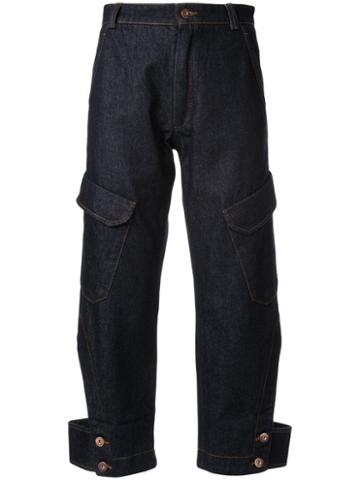 Delada Croppedtrousers - Blue