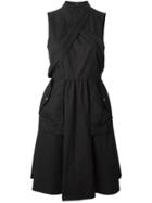 Marc By Marc Jacobs Crisscross Strap Detail Dress - Black