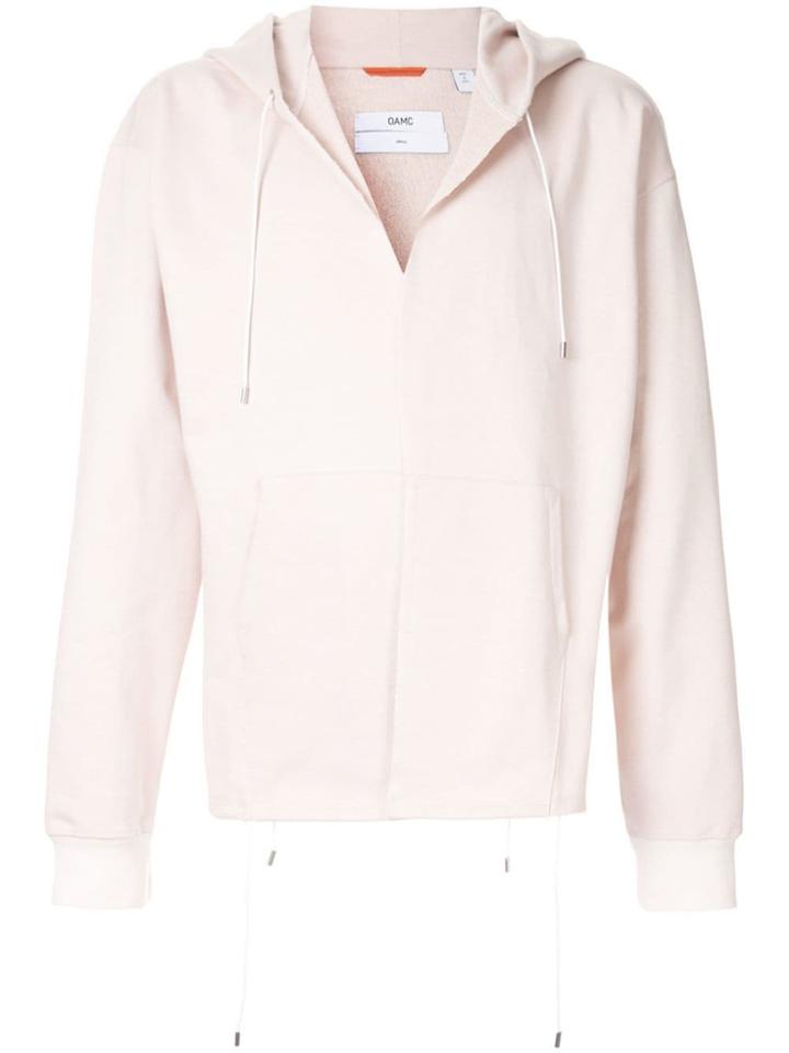 Oamc Raw Hem Hoodie - Pink