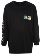 Christian Dada Dada Logo Print Jersey Top - Black