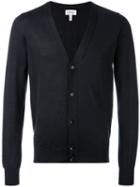 Brioni - V-neck Buttoned Cardigan - Men - Silk/cashmere - 58, Blue, Silk/cashmere