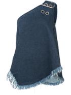 Marques'almeida One Shoulder Belted Top - Blue
