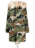 Furs66 Camouflage Parka - Green