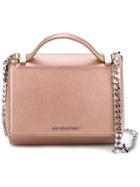Givenchy Mini 'pandora Box' Shoulder Bag, Women's, Pink/purple, Calf Leather/suede/metal