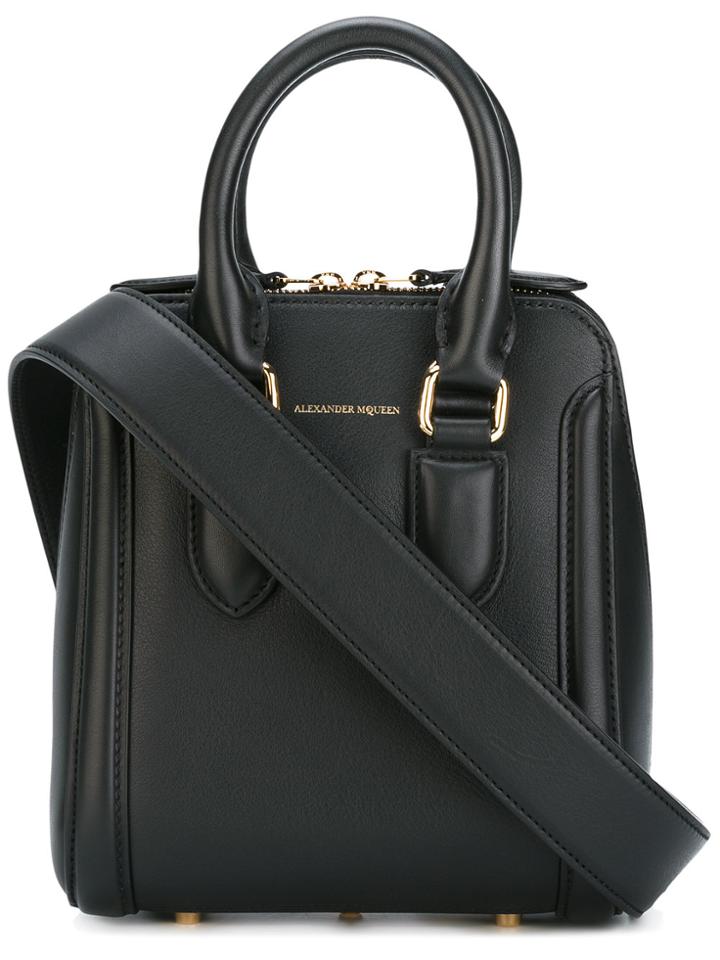 Alexander Mcqueen Mini Heroine Tote - Black