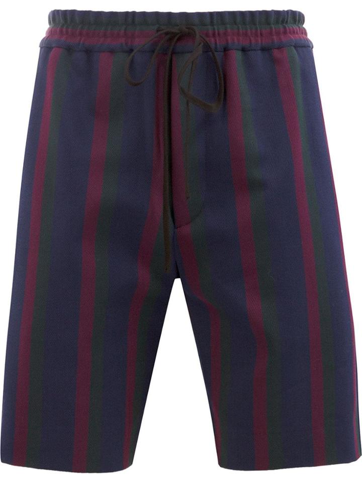 Gucci Striped Knee-length Shorts - Blue