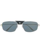 Cartier Santos Tinted Sunglasses - Silver