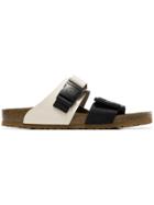 Rick Owens Black And White X Birkenstock Babel Sandals - Neutrals