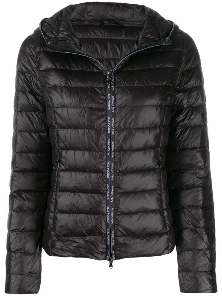 Patrizia Pepe Plain Puffer Jacket - Black