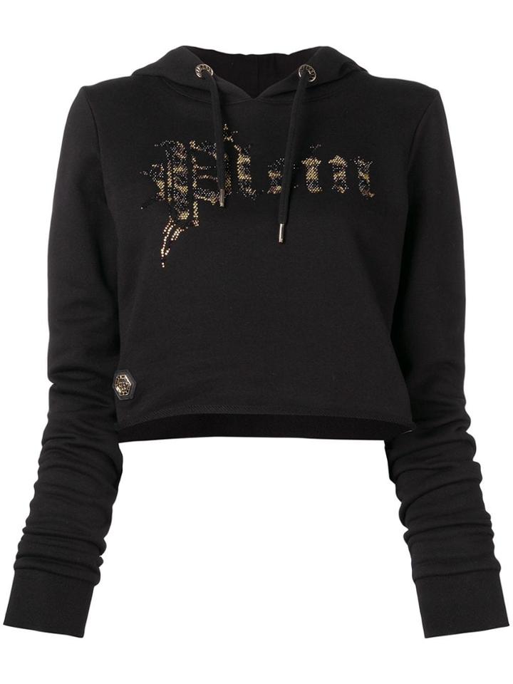 Philipp Plein Gothic Plein Hoodie - Black