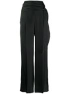 Brunello Cucinelli Wide Leg High Waisted Trousers - Black