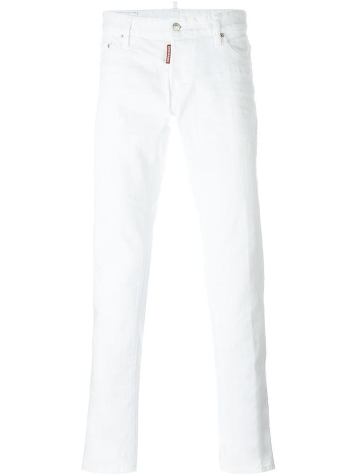 Dsquared2 'slim' Jeans, Men's, Size: 48, White, Cotton/spandex/elastane