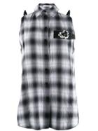 Dorothee Schumacher Cold-shoulder Check Shirt - Black
