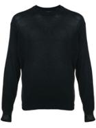 Maison Flaneur Fine Knit Sweater - Blue