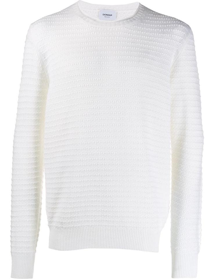 Dondup Ribbed Knit Sweater - White