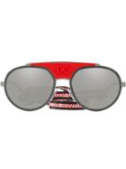 Dolce & Gabbana Eyewear Round Tinted Sunglasses - Metallic