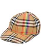 Burberry Rainbow Vintage Check Cap - Neutrals