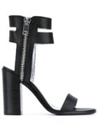 Diesel Block Heel Sandals - Black