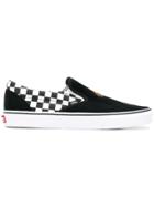 Vans Classic Slip-on Tiger Check Sneakers - Black