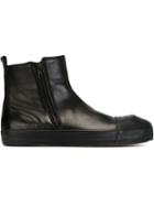Ann Demeulemeester Side Zip Ankle Boots, Men's, Size: 45, Black, Leather/rubber