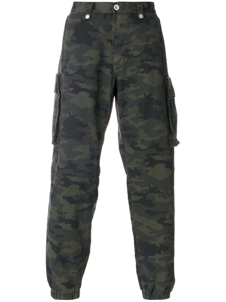 Unravel Project Army Trousers - Green