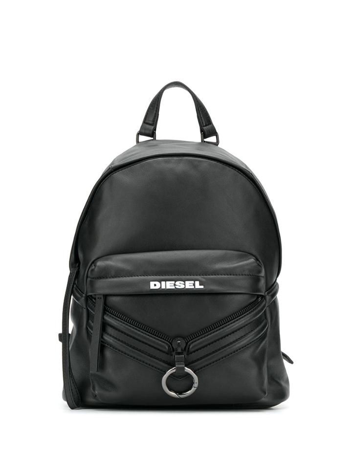 Diesel Backpack With Patches - Black