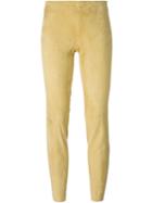 Stouls 'jacky' Leggings, Women's, Size: Medium, Nude/neutrals, Lamb Nubuck Leather/cotton/spandex/elastane